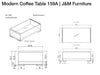J and M Furniture Coffee Table Modern Coffee Table 159A | J&M Furniture
