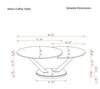 J and M Furniture Coffee Table Moon Rotary Coffee Table | J&M Furniture