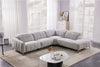 J and M Furniture Couches & Sofa 50738 Motion Fabric Sectional in Light Grey | J&M Furniture