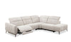 J and M Furniture Couches & Sofa 50738 Motion Fabric Sectional in Light Grey | J&M Furniture