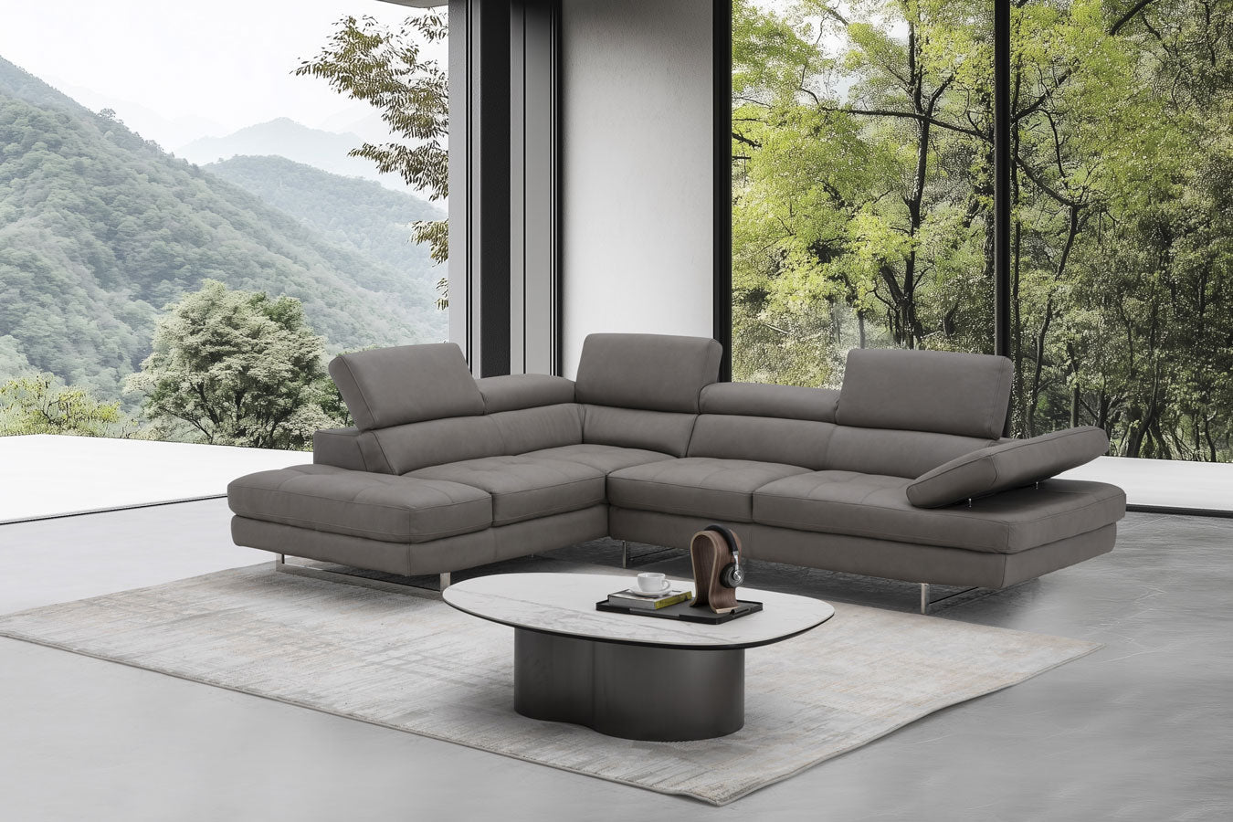J and M Furniture Couches & Sofa A761 Sectional in Truffle | J&M Furniture
