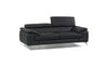 J and M Furniture Couches & Sofa A973 Italian Leather Sofa Collection in Black | J&M Furniture