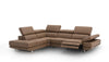 J and M Furniture Couches & Sofa Annalaise Recliner Leather Sectional in Caramel | J&M Furniture
