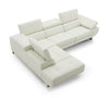 J and M Furniture Couches & Sofa Annalaise Reclining Leather Sectional in Snow White | J&M Furniture