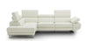 J and M Furniture Couches & Sofa Annalaise Reclining Leather Sectional in Snow White | J&M Furniture