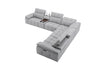 J and M Furniture Couches & Sofa Beaumont Leather Power Recliner 8301 in Light Grey | J&M Furniture
