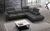 J and M Furniture Couches & Sofa Davenport Modern Sectional in Slate Grey | J&M Furniture
