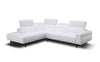 J and M Furniture Couches & Sofa Davenport Snow White Modern Sectional | J&M Furniture