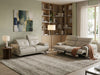 J and M Furniture Couches & Sofa Dolce Vita Leather Power Reclining Loveseat in Milk Tea