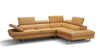 J and M Furniture Couches & Sofa Forza A761 Italian Leather Sectional In Freesia