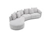 J and M Furniture Couches & Sofa Hamilton Fabric Sectional 282 in Grey | J&M Furniture