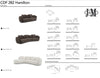J and M Furniture Couches & Sofa Hamilton Fabric Sectional 282 in Grey | J&M Furniture