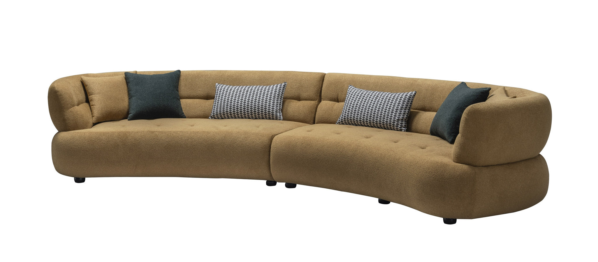 J and M Furniture Couches & Sofa HF5509 Modern Fabric Sofa in Gold | J&M Furniture