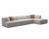 J and M Furniture Couches & Sofa HF5566 Modern Sectional in Grey | J&M Furniture