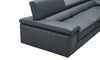 J and M Furniture Couches & Sofa Kobe Leather Sectional in Blue Grey | J&M Furniture