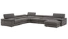 J and M Furniture Couches & Sofa Kobe Premium Leather Sectional | Italian Leather Sofa