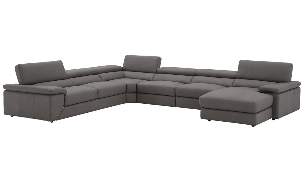 J and M Furniture Couches & Sofa Kobe Premium Leather Sectional | Italian Leather Sofa