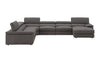 J and M Furniture Couches & Sofa Kobe Premium Leather Sectional | Italian Leather Sofa