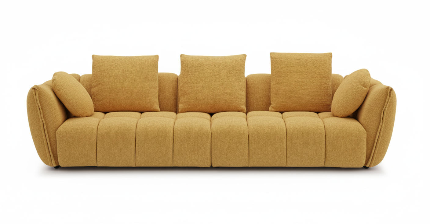 J and M Furniture Couches & Sofa Lennox Fabric Sofa in Mustard | J&M Furniture
