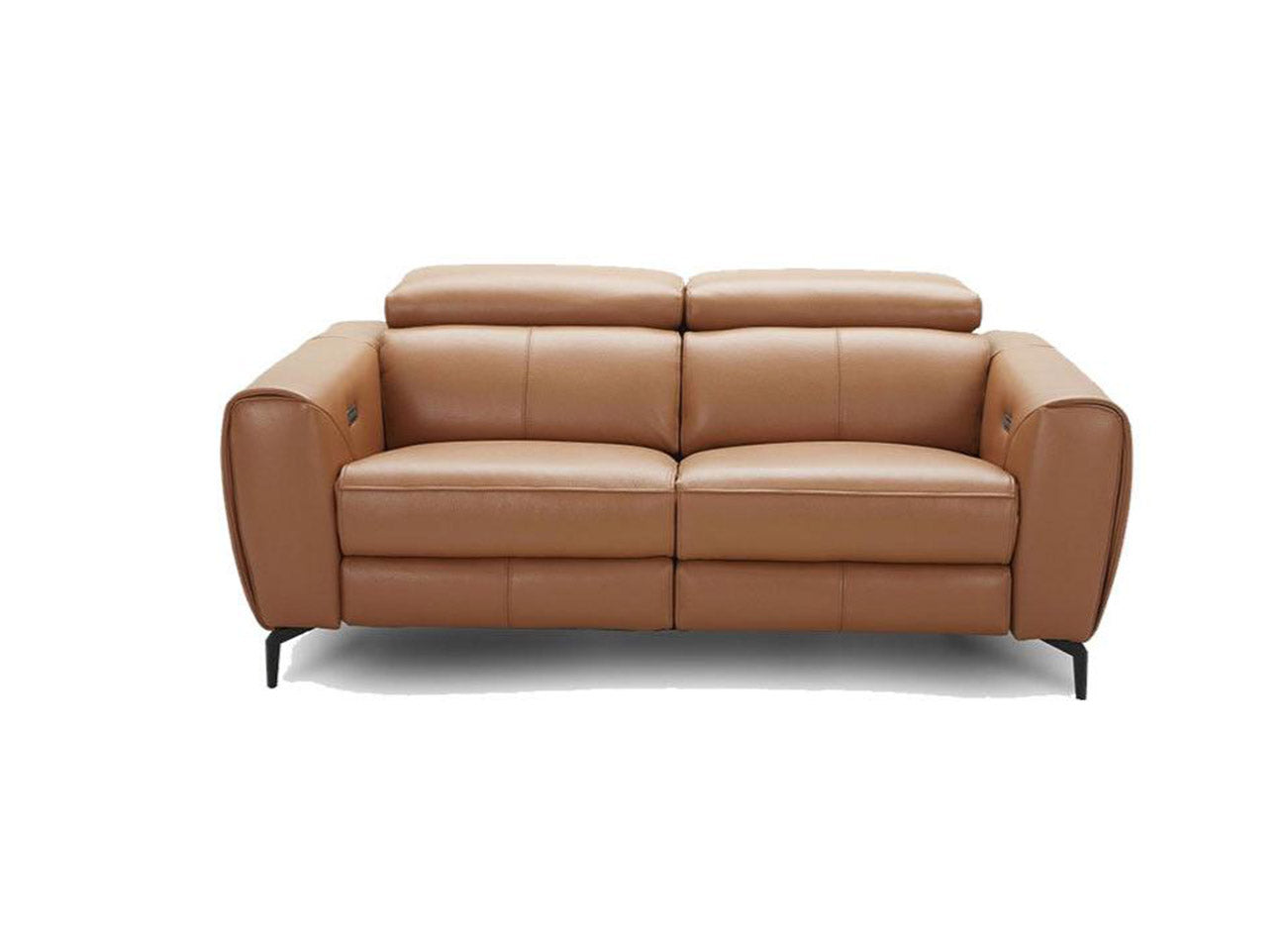J and M Furniture Couches & Sofa Lorenzo Motion Loveseat in Caramel (K) | J&M Furniture