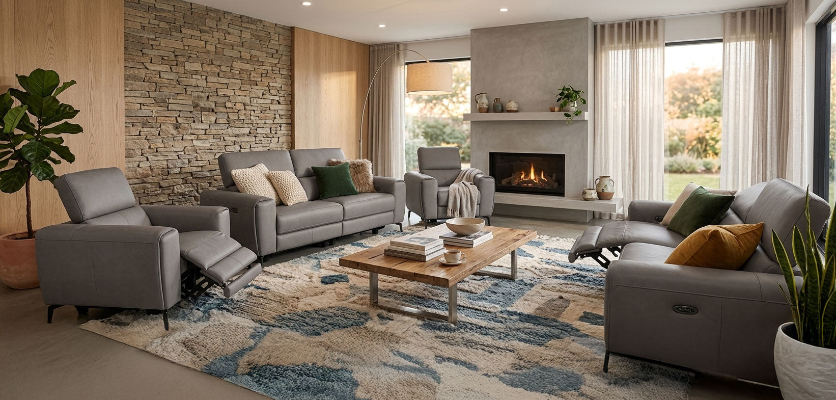J and M Furniture Couches & Sofa Lorenzo Power Sofa in Truffle | J&M Furniture