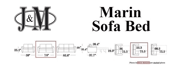J and M Furniture Couches & Sofa Marin Premium Sofa Bed | J&M Furniture