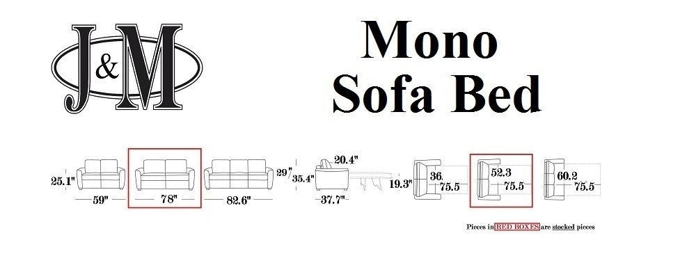 J and M Furniture Couches & Sofa Mono Premium Sofa Bed | J&M Furniture