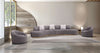 J and M Furniture Couches & Sofa Moon Fabric Sectional in Dark Grey | J&M Furniture
