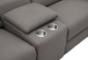 J and M Furniture Couches & Sofa Picasso Love Seat with Console – Truffle Leather