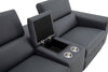 J and M Furniture Couches & Sofa Picasso Loveseat with Console In Blue Grey | J&M Furniture