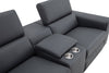 J and M Furniture Couches & Sofa Picasso Loveseat with Console In Blue Grey | J&M Furniture