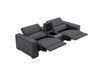 J and M Furniture Couches & Sofa Picasso Loveseat with Console In Blue Grey | J&M Furniture
