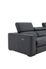 J and M Furniture Couches & Sofa Picasso Loveseat with Console In Blue Grey | J&M Furniture