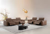J and M Furniture Couches & Sofa Picasso Loveseat with Console In Caramel | J&M Furniture