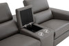 J and M Furniture Couches & Sofa Picasso Loveseat with Console In Dark Grey | J&M Furniture