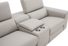 J and M Furniture Couches & Sofa Picasso Loveseat with Console In Silver Grey | J&M Furniture