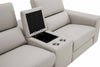 J and M Furniture Couches & Sofa Picasso Loveseat with Console In Silver Grey | J&M Furniture