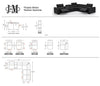 J and M Furniture Couches & Sofa Picasso Motion Sectional in Black | J&M Furniture