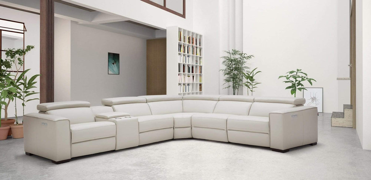J and M Furniture Couches & Sofa Picasso Motion Sectional in Silver Grey | J&M Furniture