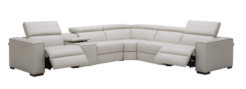 J and M Furniture Couches & Sofa Picasso Motion Sectional in Silver Grey | J&M Furniture