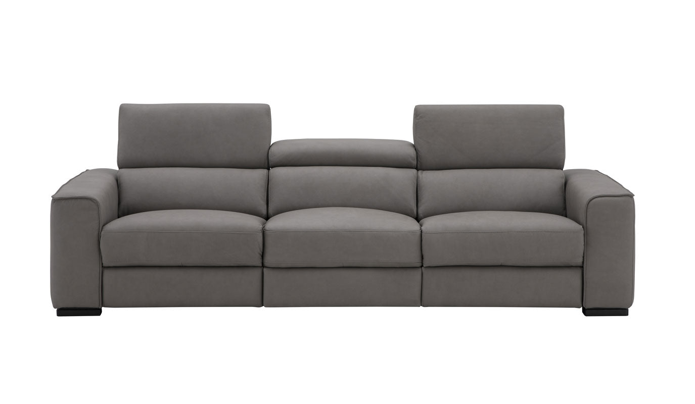 J and M Furniture Couches & Sofa Picasso Power Reclining Truffle Sofa | Top Grain Leather Modern Sofa