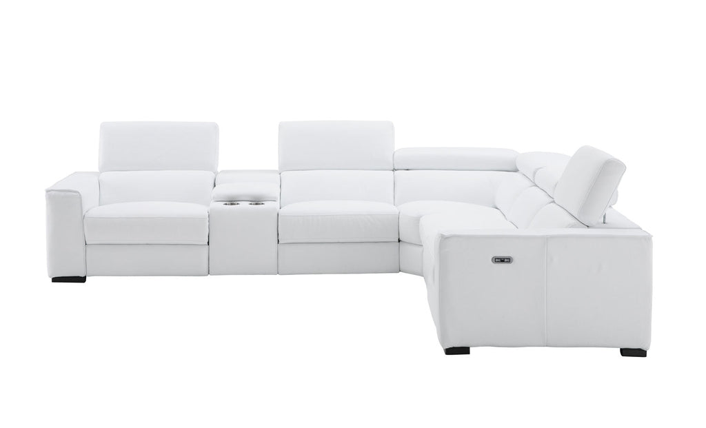 J and M Furniture Couches & Sofa Picasso Power Sectional in Snow White | J&M Furniture