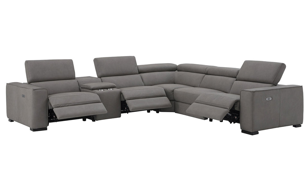 J and M Furniture Couches & Sofa Picasso Power Sectional in Truffle | J&M Furniture