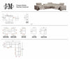 J and M Furniture Couches & Sofa Picasso Power Sectional in Truffle | J&M Furniture