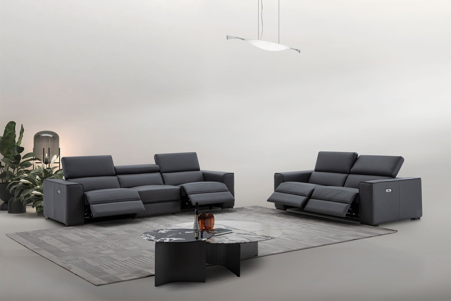 J and M Furniture Couches & Sofa Picasso Sofa In Blue Grey | J&M Furniture