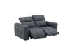 J and M Furniture Couches & Sofa Prescott Leather Loveseat in Dark Grey | J&M Furniture