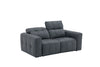 J and M Furniture Couches & Sofa Prescott Leather Loveseat in Dark Grey | J&M Furniture