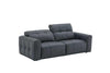 J and M Furniture Couches & Sofa Prescott Leather Loveseat in Dark Grey | J&M Furniture
