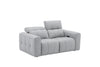 J and M Furniture Couches & Sofa Prescott Leather Loveseat in Grey | J&M Furniture