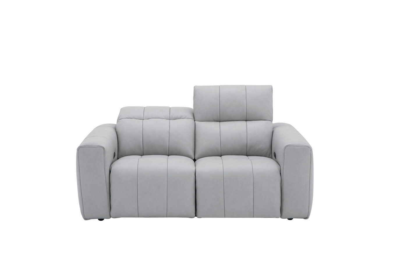 J and M Furniture Couches & Sofa Prescott Leather Loveseat in Grey | J&M Furniture